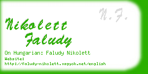 nikolett faludy business card